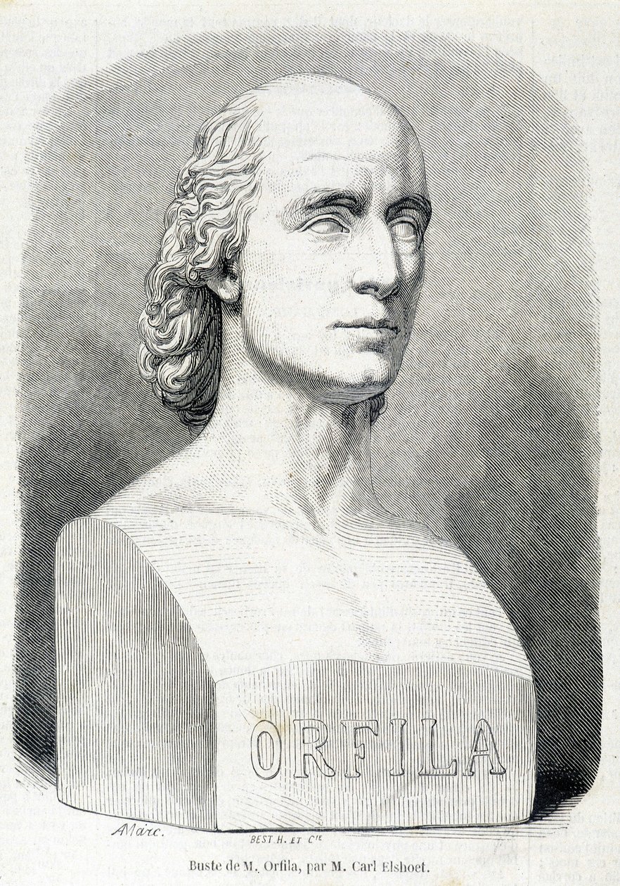 Retrato del médico y químico francés Orfila (1787 - 1853) de Unknown artist