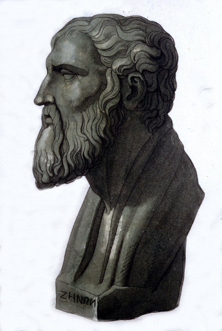 Retrato del filósofo griego Zenón de Elea (495 a.C. - 430 a.C.). de Unknown artist