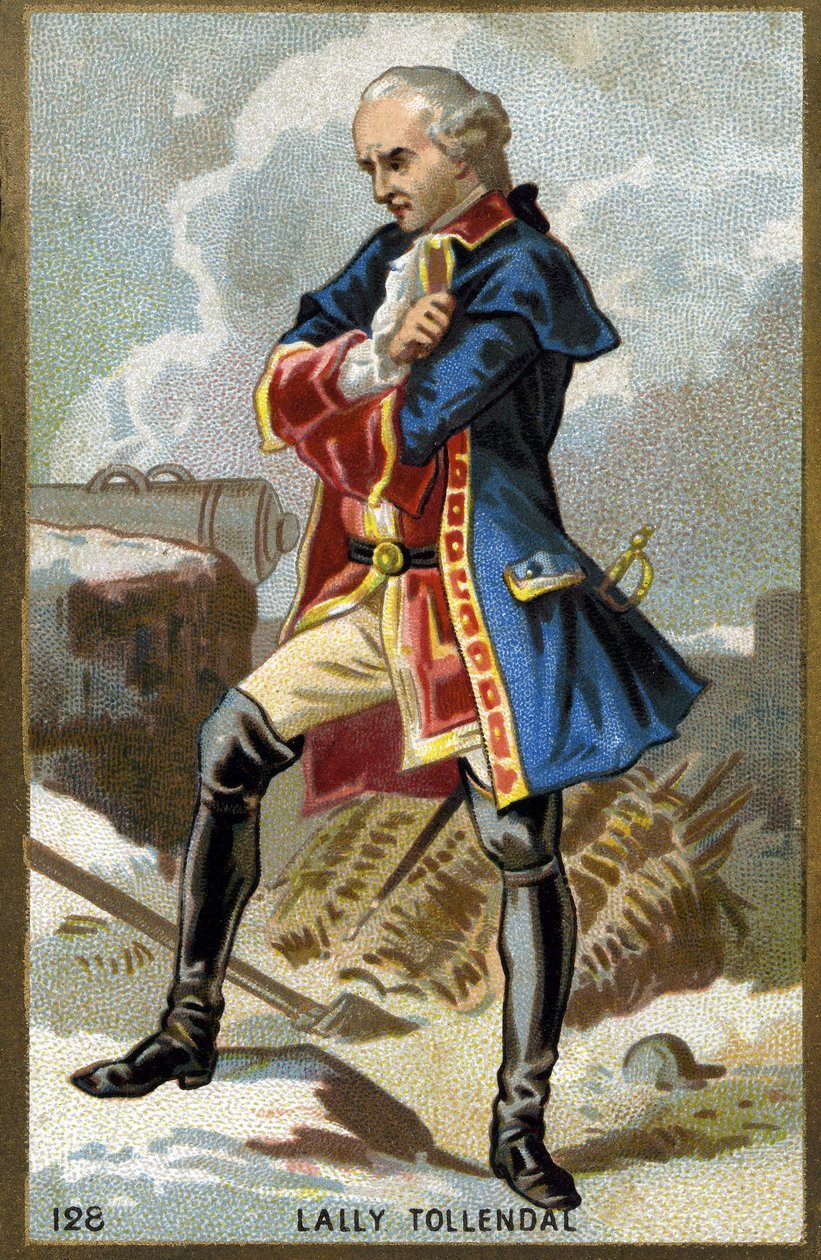 Retrato del Marqués de Thomas Arthur, Barón de Tollendal, Conde de Lally (1702 - 1766), general francés de origen irlandés. de Unknown artist
