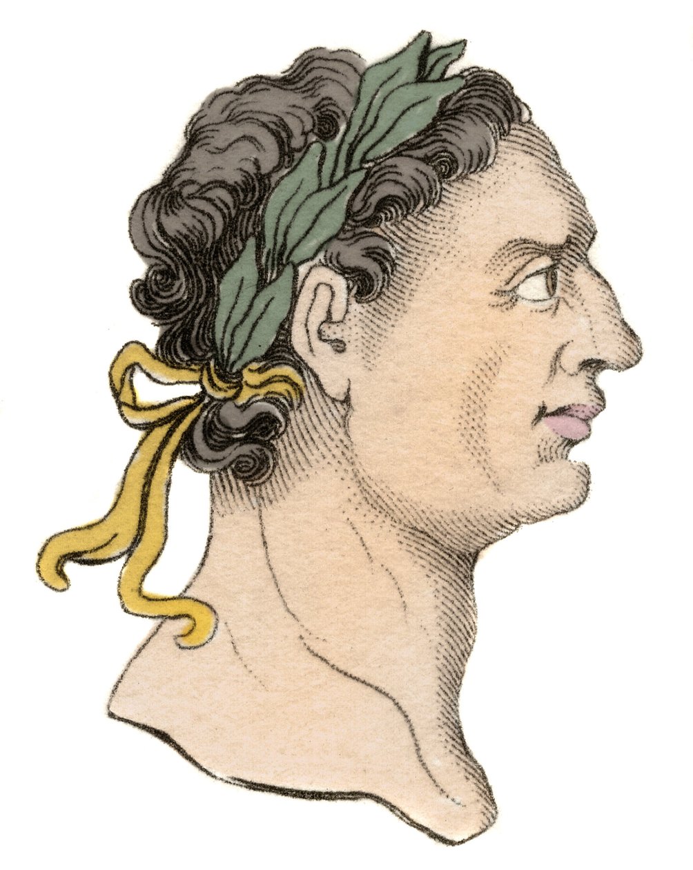 Retrato del Emperador Romano Domiciano (Titus Flavius Domitian) (51-96 d.C.) de Unknown artist