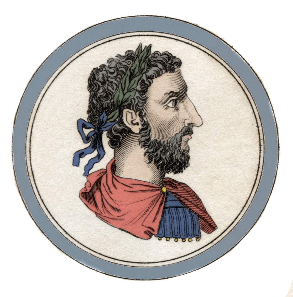 Retrato del Emperador Romano Marco Aurelio (César Marco Aurelio Antonino Augusto) (121-180) de Unknown artist