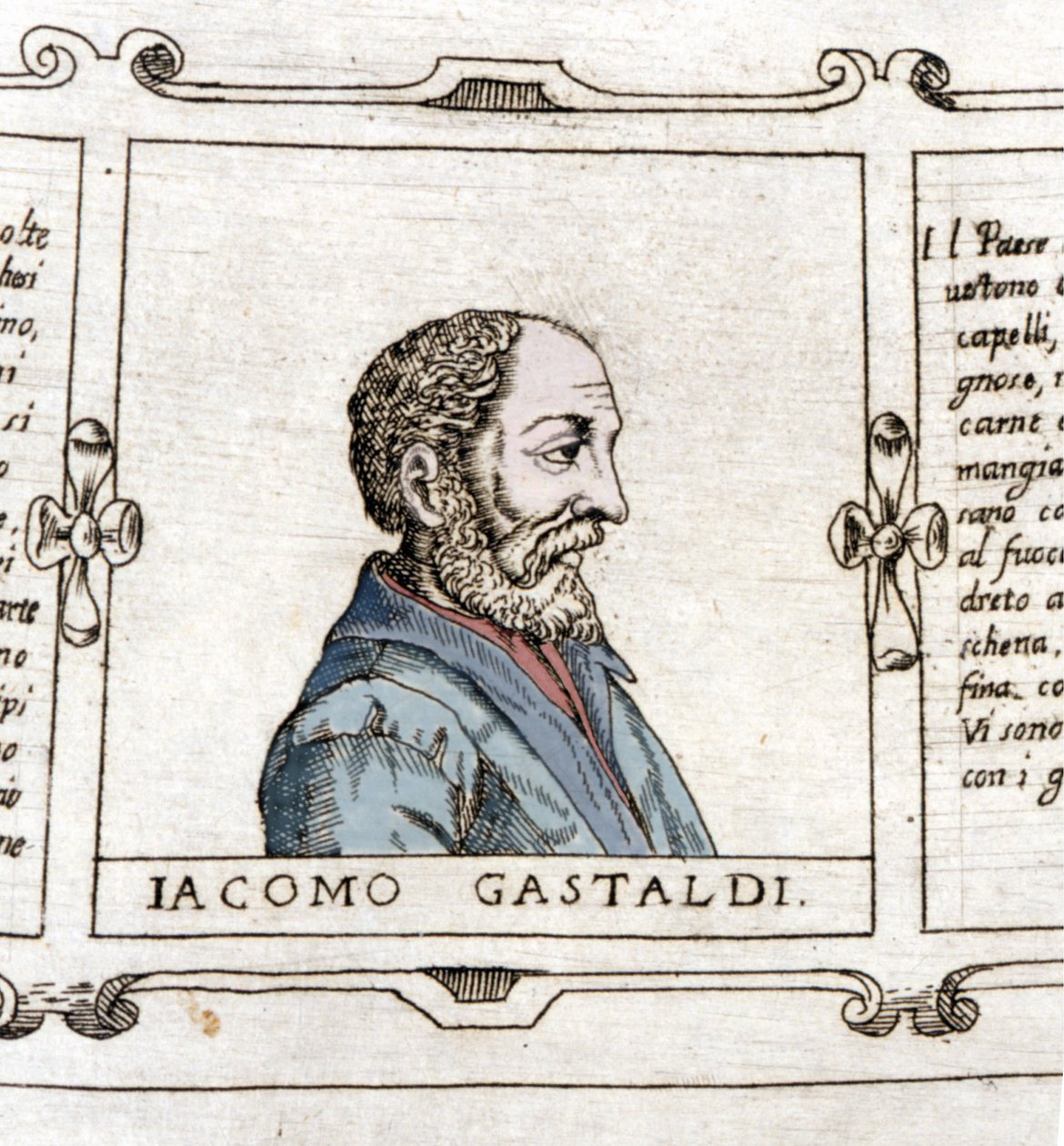 Retrato del cartógrafo (geógrafo) Giacomo Gastaldi (? - 1566) de Unknown artist