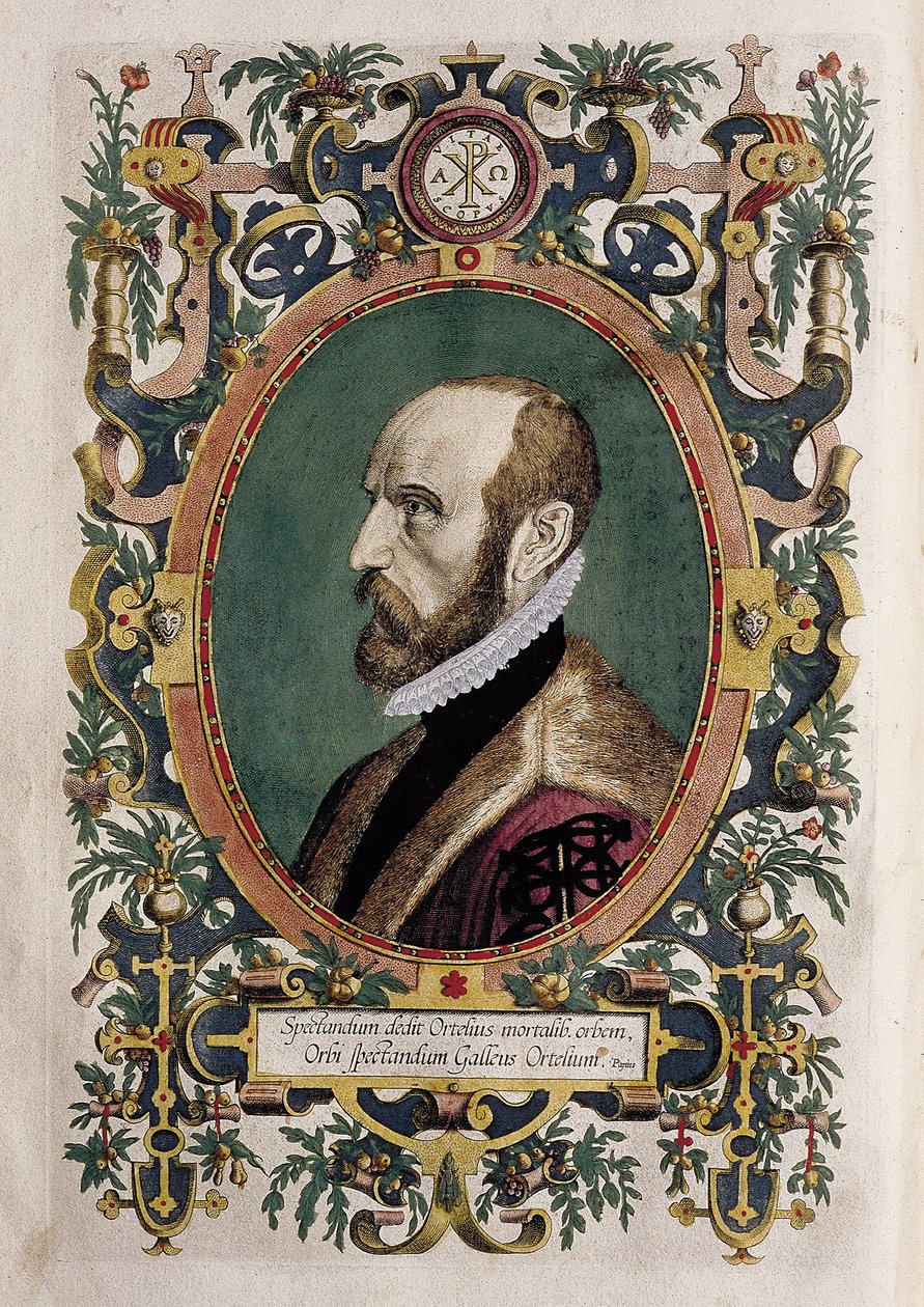 Retrato del cartógrafo Abraham Ortelius de Unknown artist