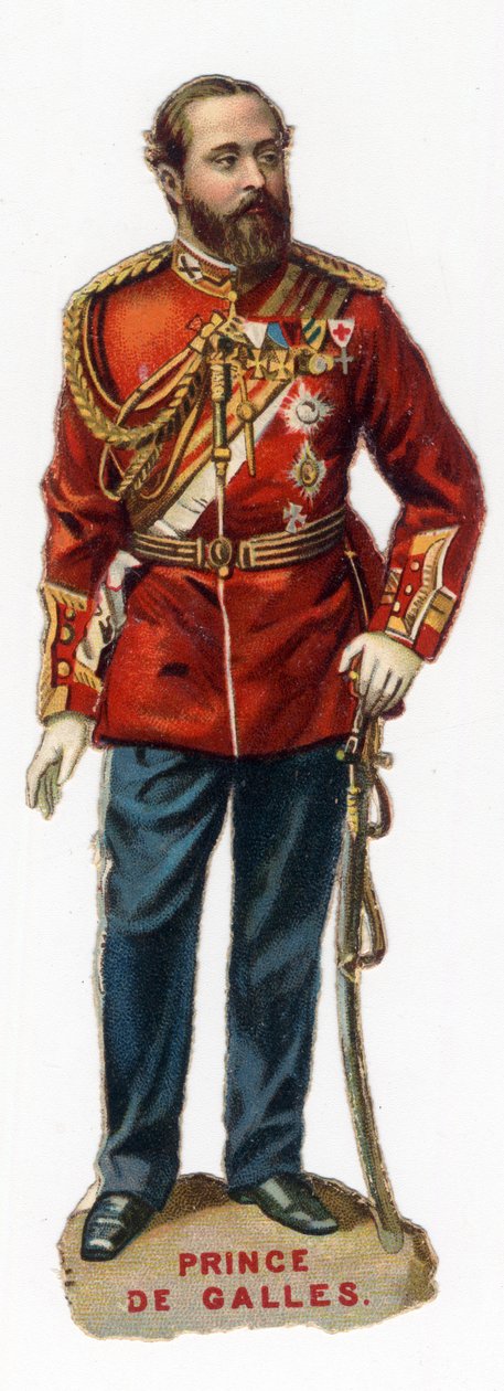 Retrato del futuro Príncipe de Gales Eduardo VII (1841-1910). Cromolitografía finales del siglo XIX. Colección privada. de Unknown artist