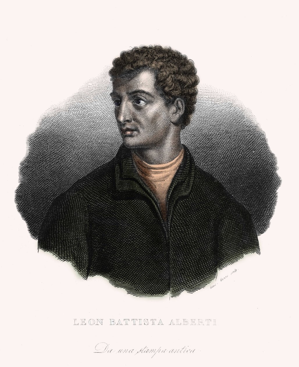 Retrato del filósofo, humanista y arquitecto italiano Leon Battista Alberti (1406-1472). de Unknown artist