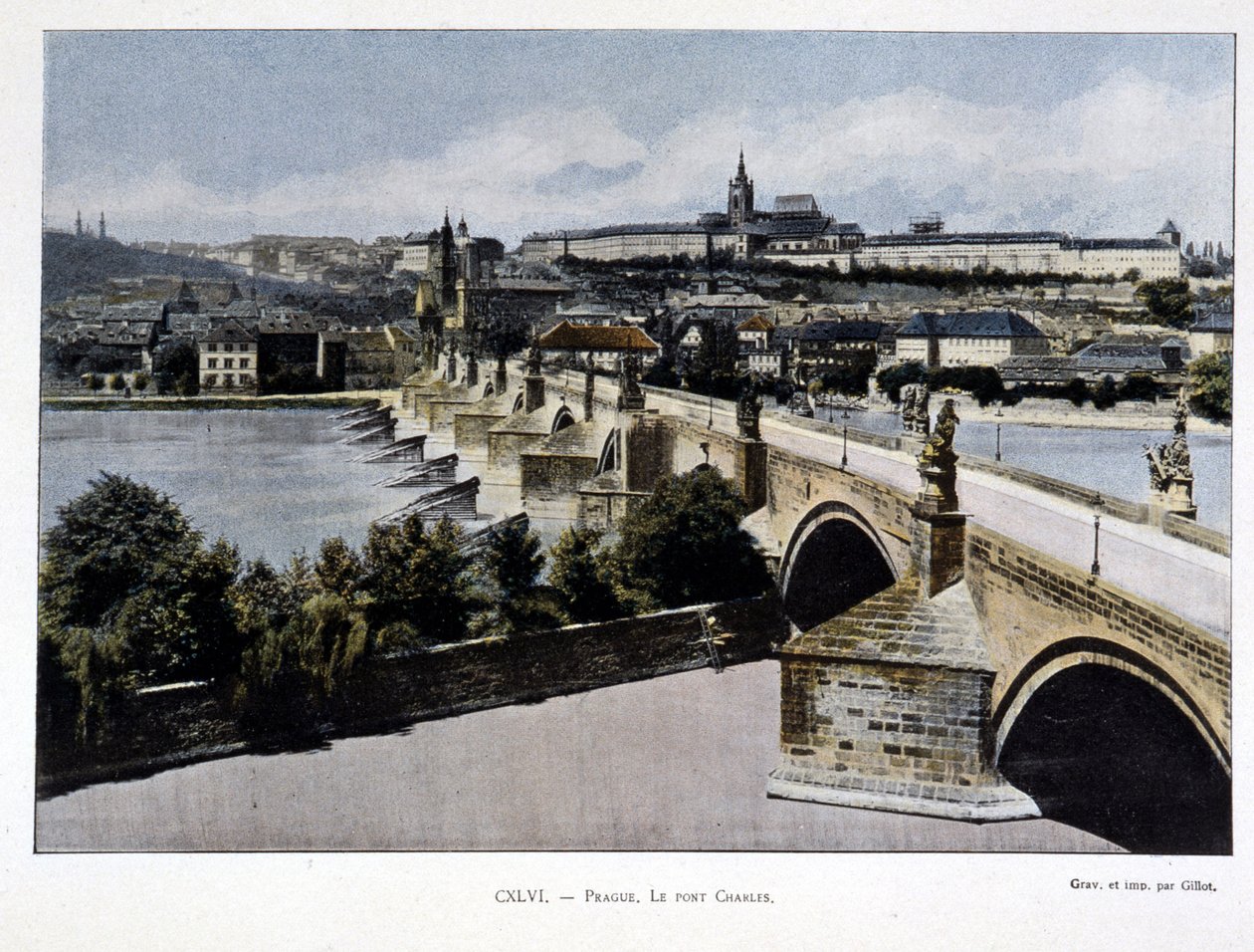 Praga, Puente de Carlos, finales del siglo XIX de Unknown artist