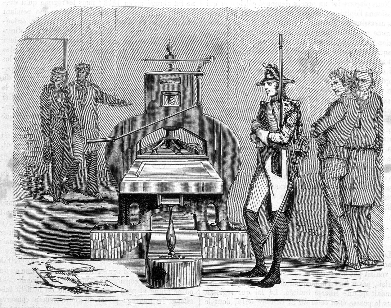 Impresión de prensa en 1818. de Unknown artist