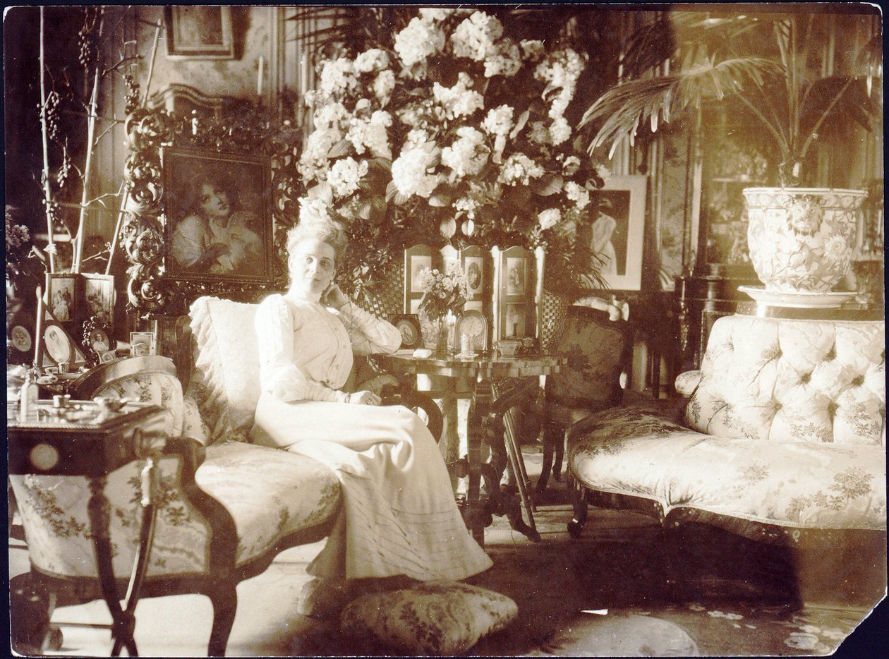 La princesa Zinaida Yusupova en el salón familiar del Palacio Yusupov de San Petersburgo de Unknown Artist