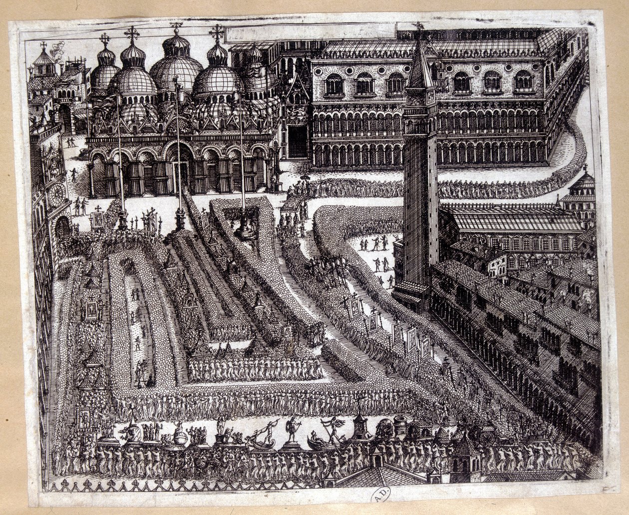 Procesión en Venecia en el siglo XVII de Unknown artist