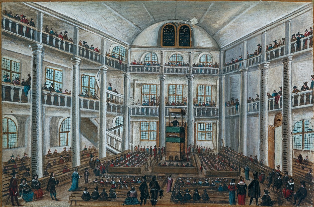 Iglesia protestante de Charenton, del Liber Amicorum, Spira de Unknown artist