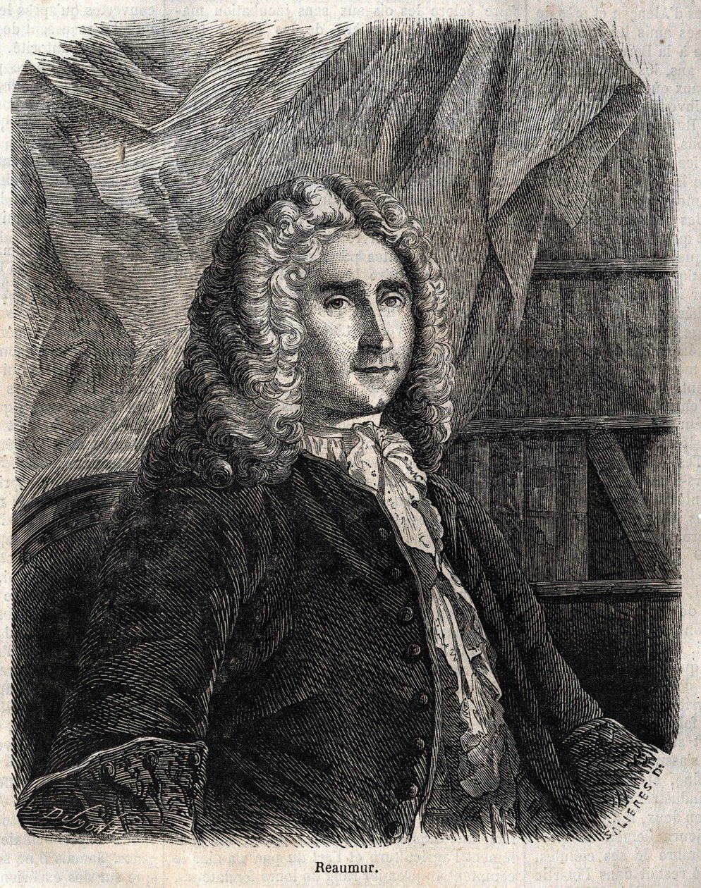 René Antoine Ferchault de Réaumur. Físico y naturalista francés 1683-1757 de Unknown artist