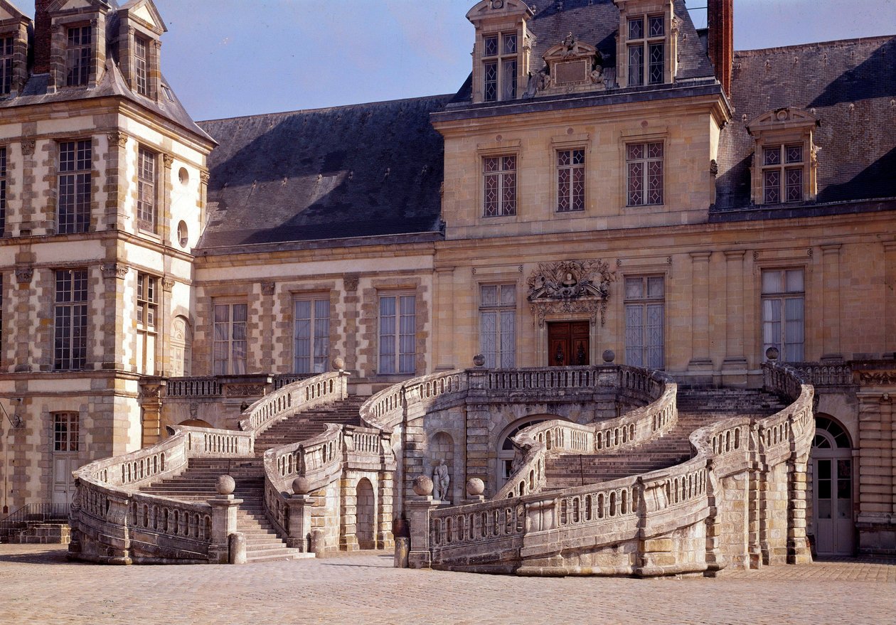 Arquitectura renacentista: la gran escalera del castillo de Fontainebleau de Unknown artist