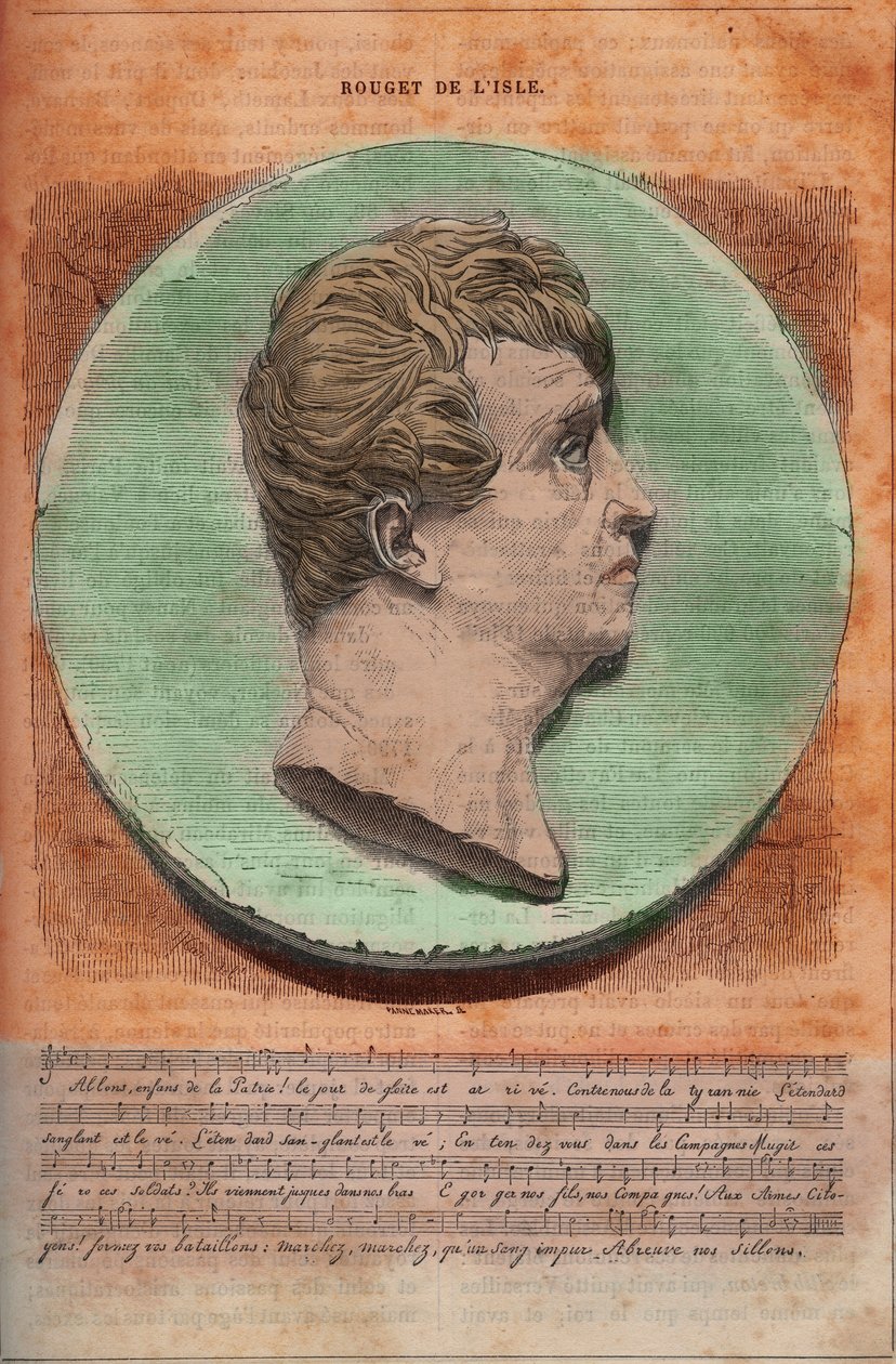 Representación de Claude Joseph Rouget de l