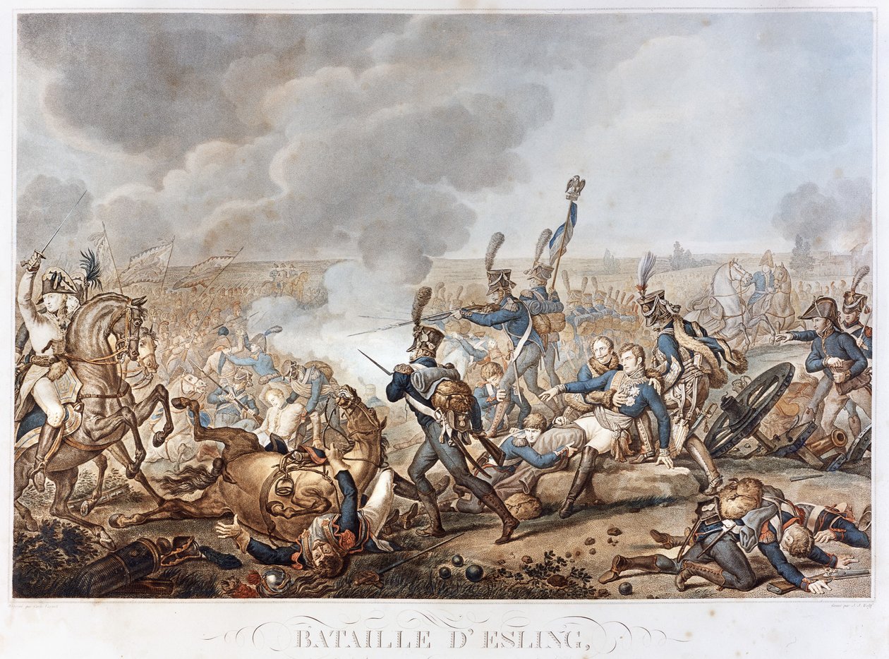 Representación de la Batalla de Esling el 22 de mayo de Unknown artist