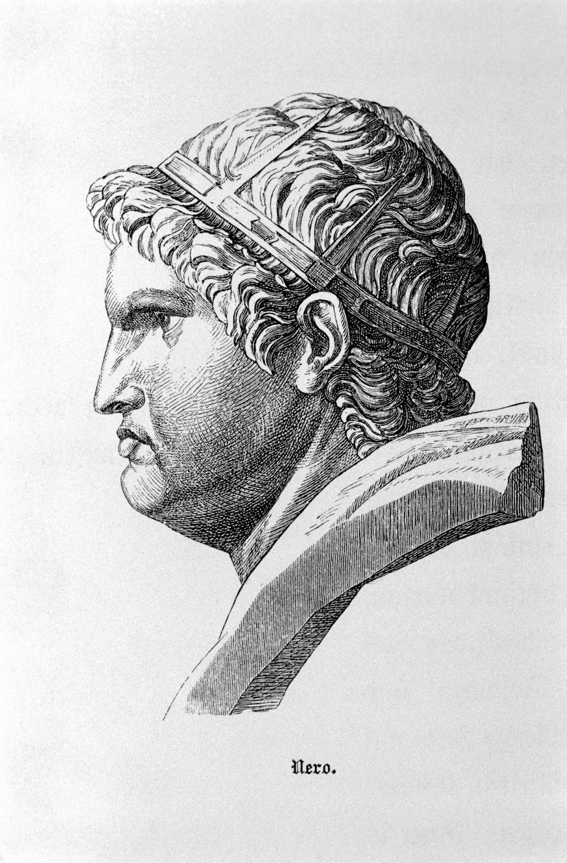 Representación del emperador romano Nerón (37 - 68). de Unknown artist