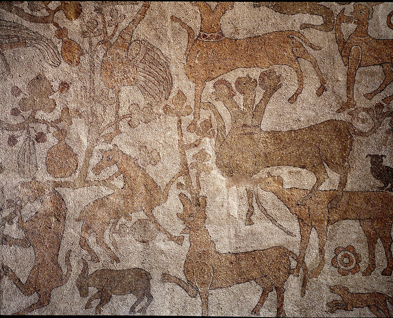 Representación de la fauna india imaginaria simbolizando las hazañas de Alejandro Magno (356-323 a.C.), Rey de Macedonia durante la conquista de la India de Unknown artist