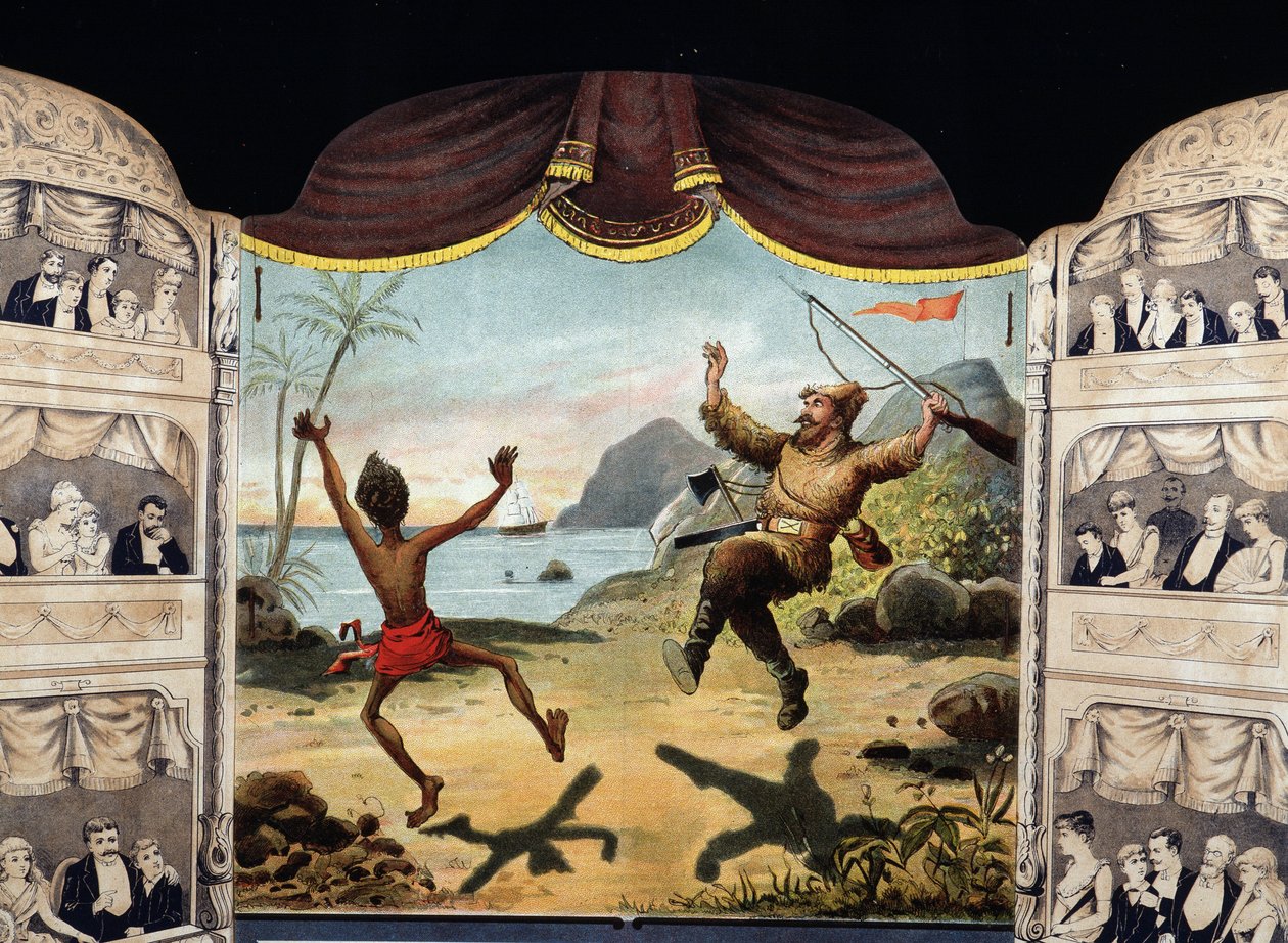 Robinson Crusoe y Viernes de Unknown artist