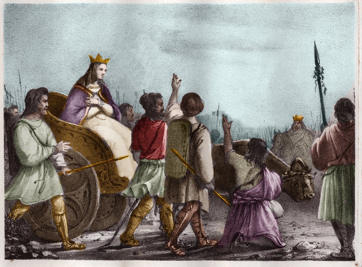 Santa Clotilde, Reina de los Francos (c. 475-545), esposa de Clovis I de Unknown artist