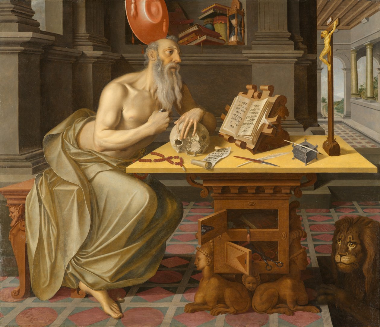 San Jerónimo en su Estudio, circa 1560-1570 de Unknown artist