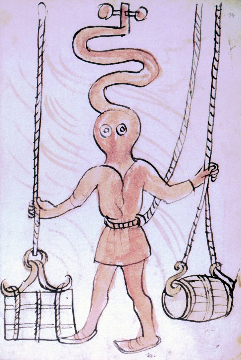 Escafandrista de un manuscrito, conocido como 