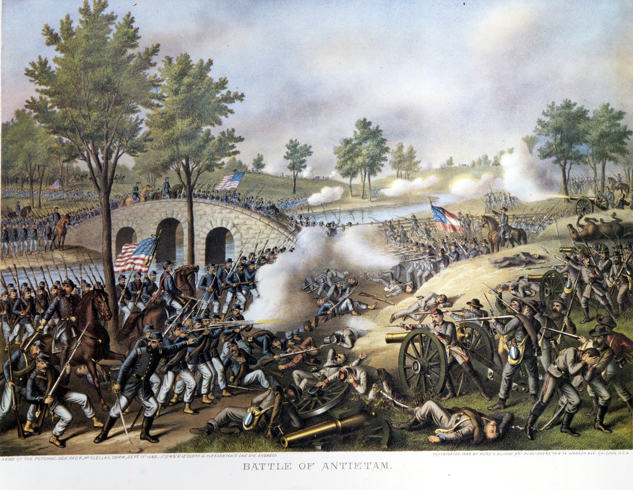 Guerra de Secesión (1861 - 1865) o Guerra Civil Americana: 17 de septiembre de Unknown artist