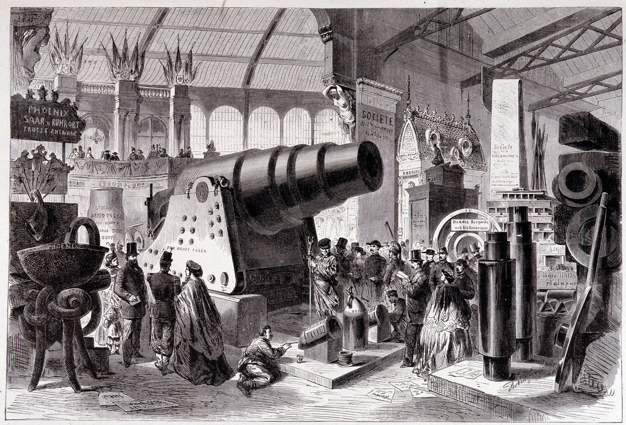 Sección de Metalurgia Prusiana (Cañón) en la Galería de Máquinas de Unknown artist
