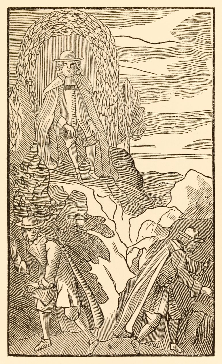 ¿Deben los que empiezan mal terminar bien? de El progreso del peregrino de este mundo, al que está por venir de John Bunyan (1628-1688) El cristiano sube la colina de la dificultad sabiendo el camino correcto de Unknown