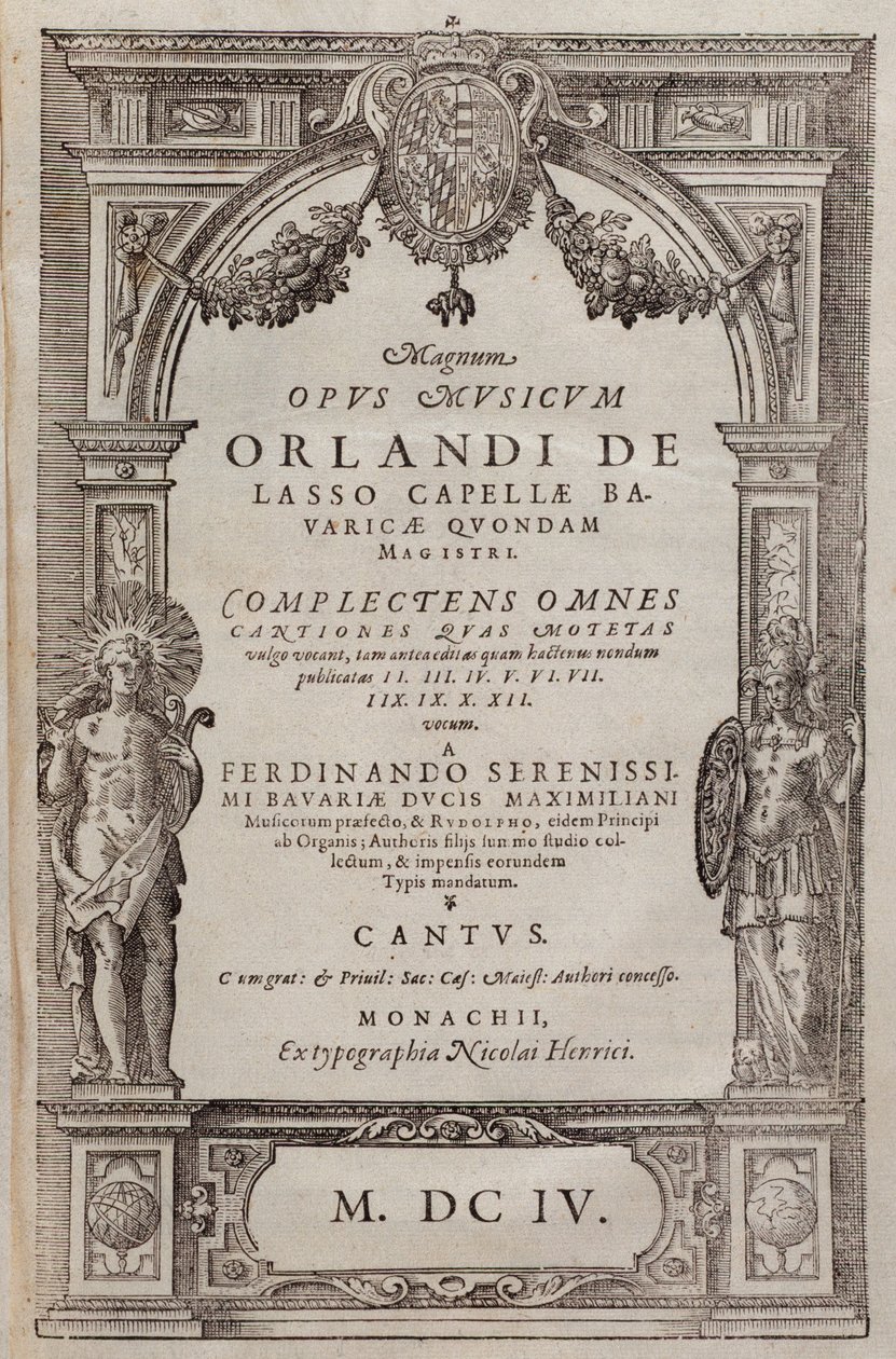 Partitura de Psalmi Poenitentiales de Roland de Lassus (1604) de Unknown artist