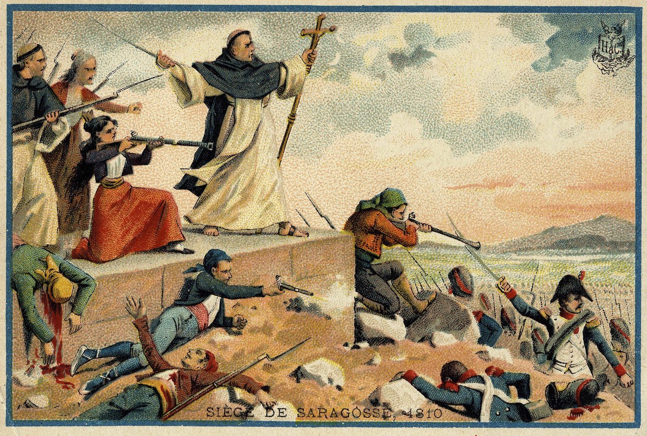 Sitio y captura de Zaragoza en 1809 de Unknown artist