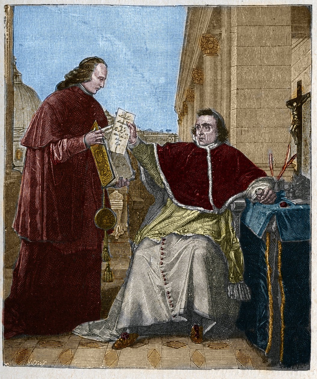 Firma del Concordato entre Francia y la Santa Sede, por el Papa Pío VII, 15 de agosto de Unknown artist