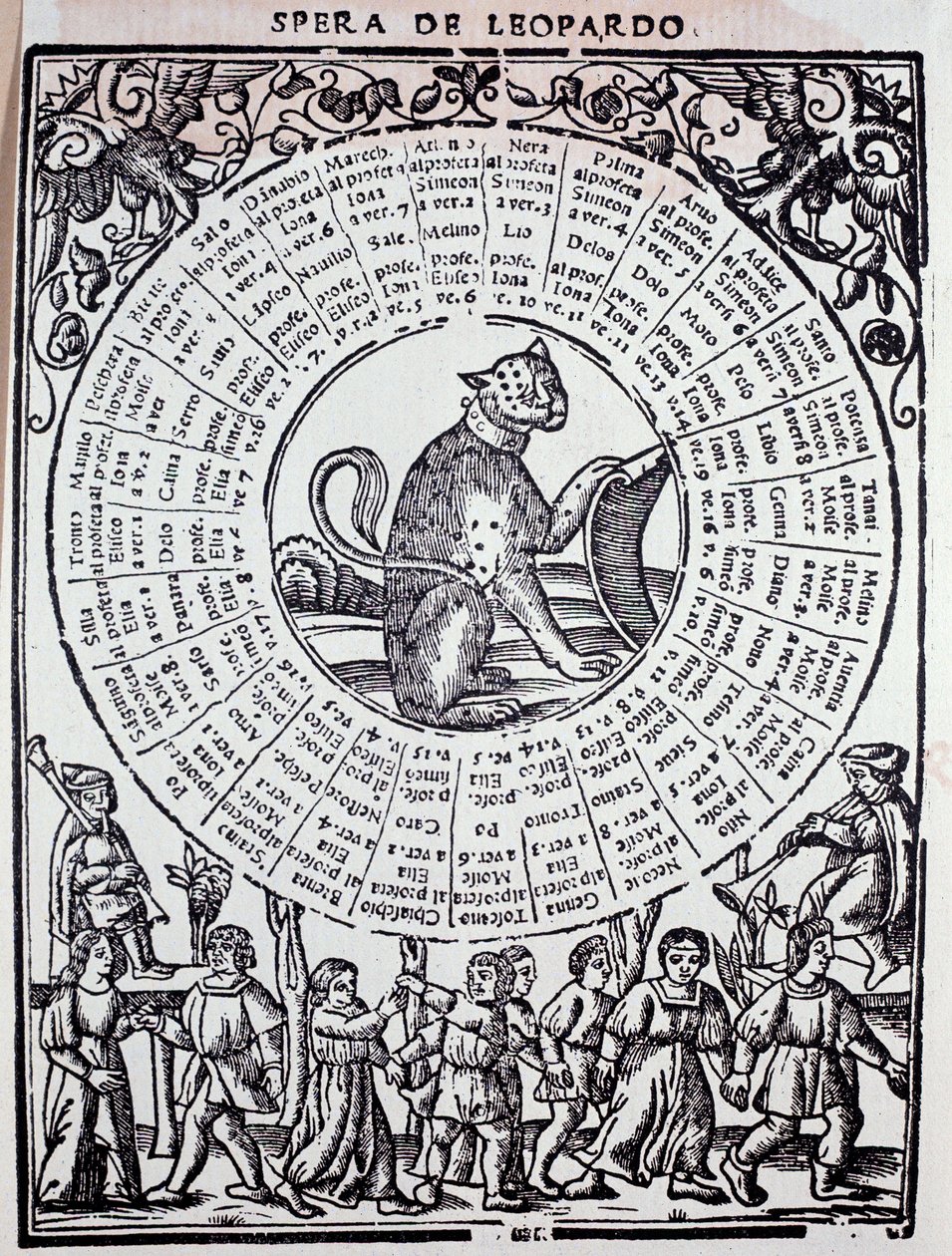 Esfera del Leopardo: Triunfo de la fortuna de Unknown artist