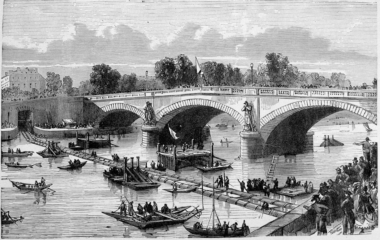 Sifón del Puente de Alma - grabado de Unknown artist