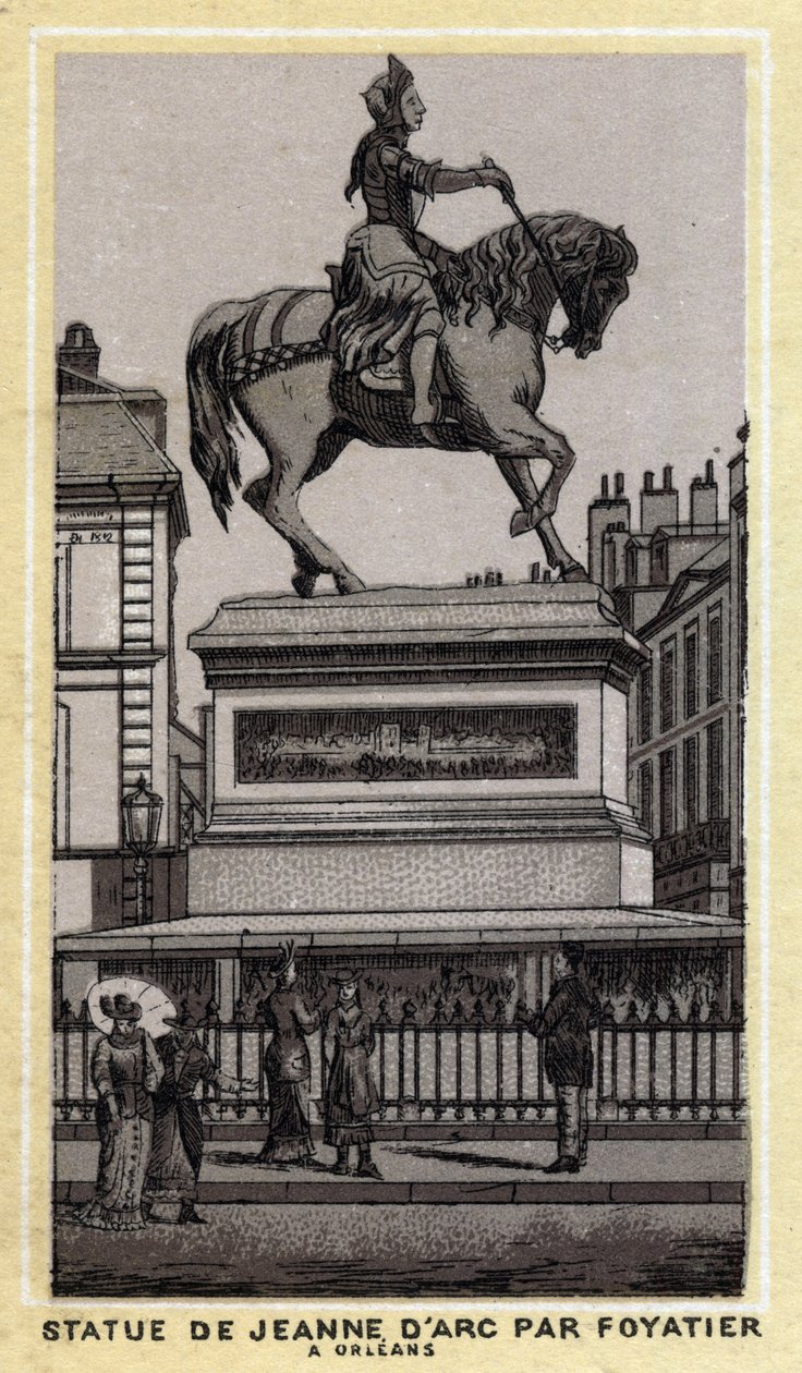Estatua de Juana de Arco hecha por Foyatier en Orleans, departamento de Loiret y región Centro, Francia de Unknown artist