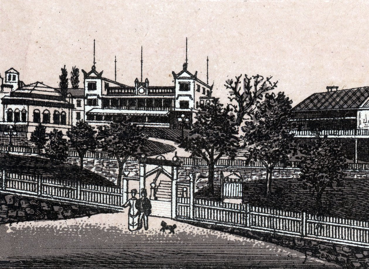 Estocolmo, Suecia: vista de Haselbacken. en “El mundo ilustrado 168 vistas” Sin fecha (finales del siglo XIX) de Unknown artist