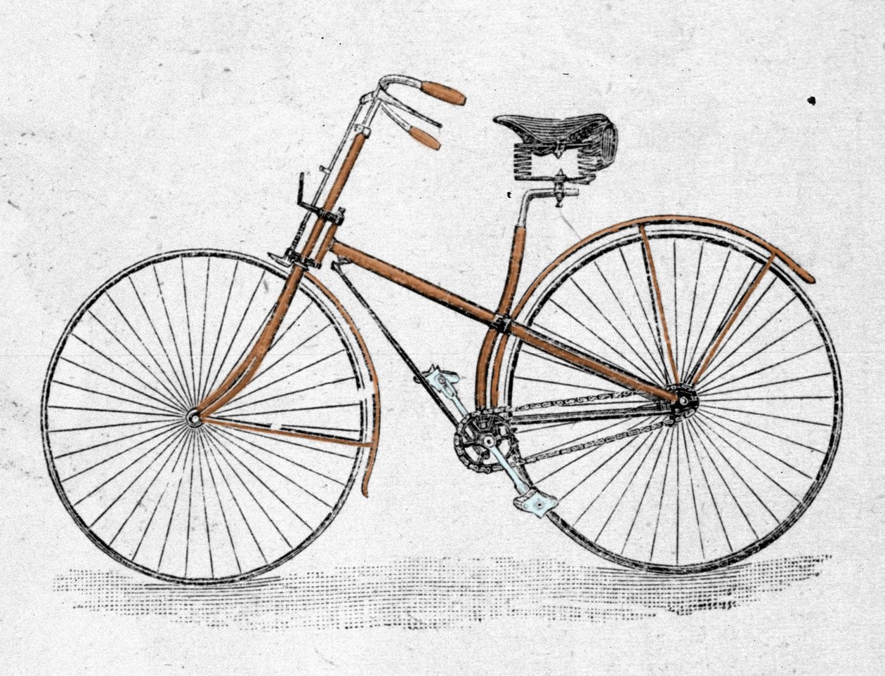 Modelo de bicicleta de cuerpo recto de Unknown artist