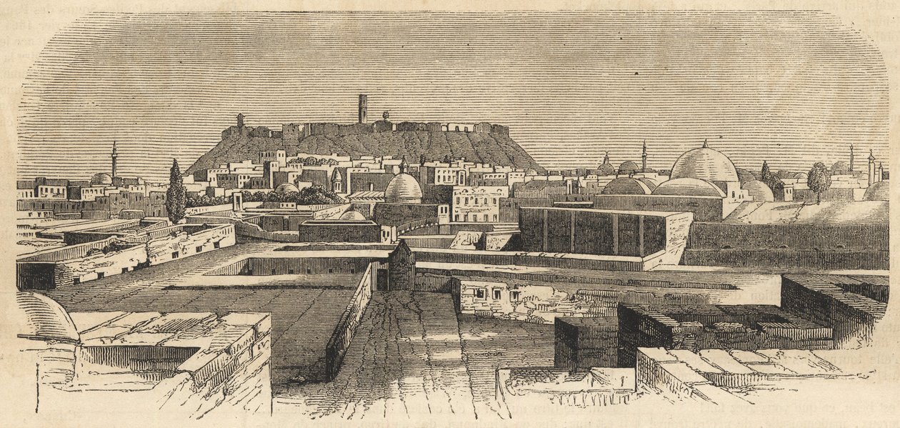 Siria: la ciudad de Alepo en Siria en el siglo XIX - Alepo en Siria - 1864 de Unknown artist