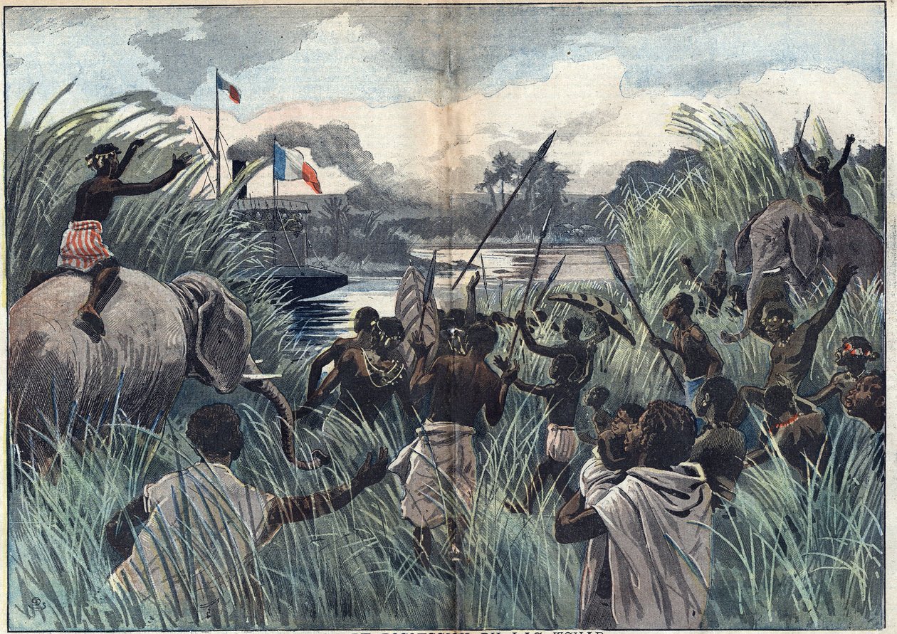 Toma de posesión del Lago Chad (África) de Unknown artist