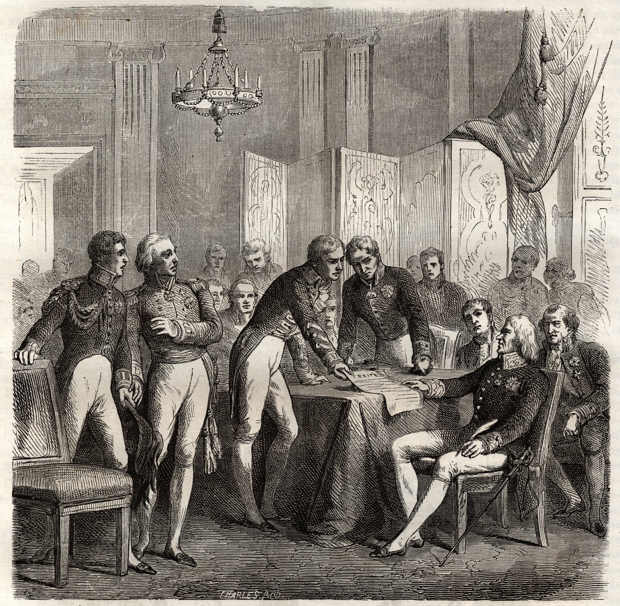 La alianza de 1834 entre el Reino Unido, Francia, España y Portugal para hacer cumplir la Concesión de Evoramonte - Frente a la reclamación de Don Carlos al trono español, la Alianza Cuádruple (Charles-Maurice de Talleyrand - Don Manuel Pando-Fernandez de Unknown artist