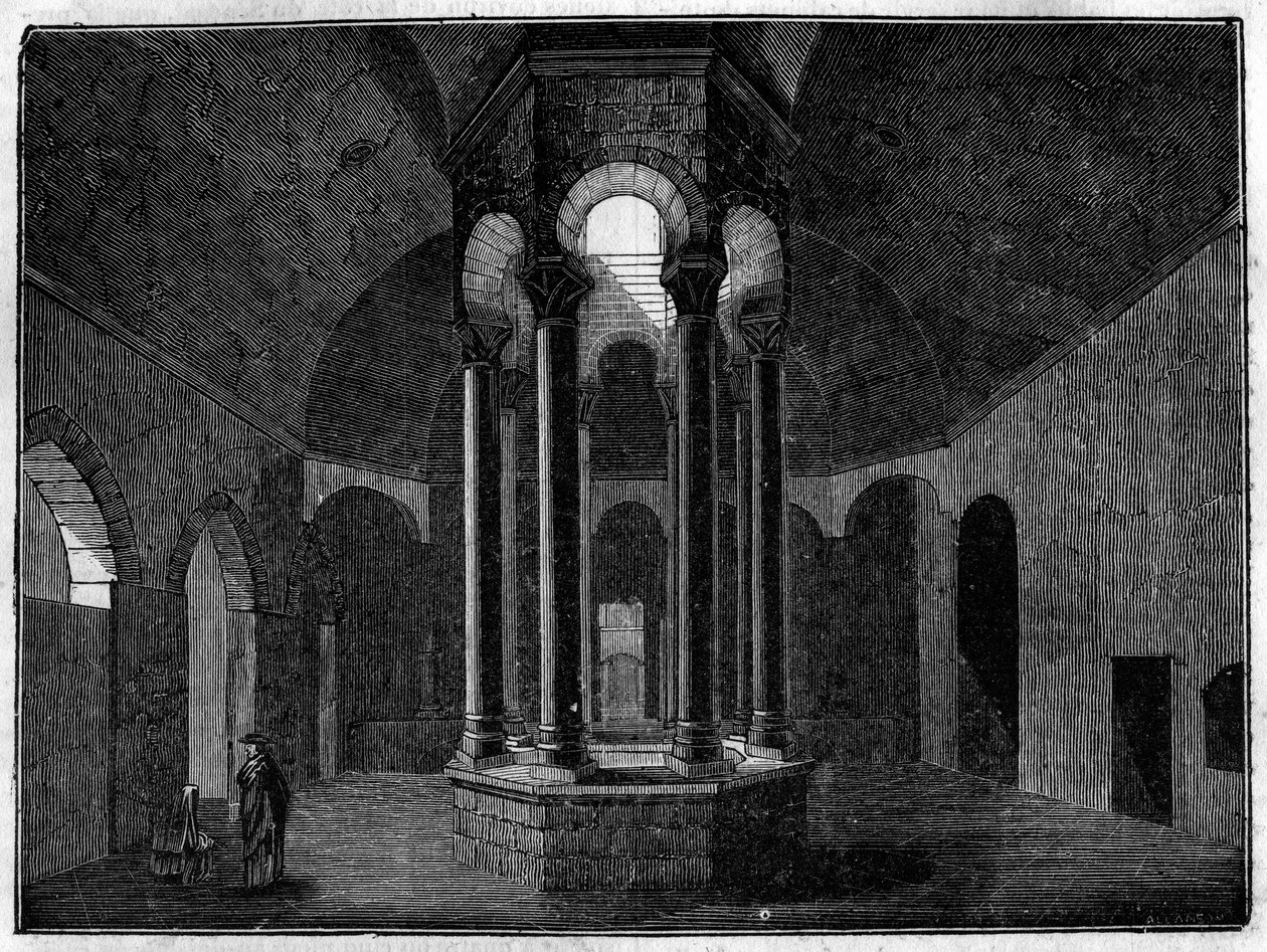 Los Baños Árabes de Girona (Gerona) en España. de Unknown artist