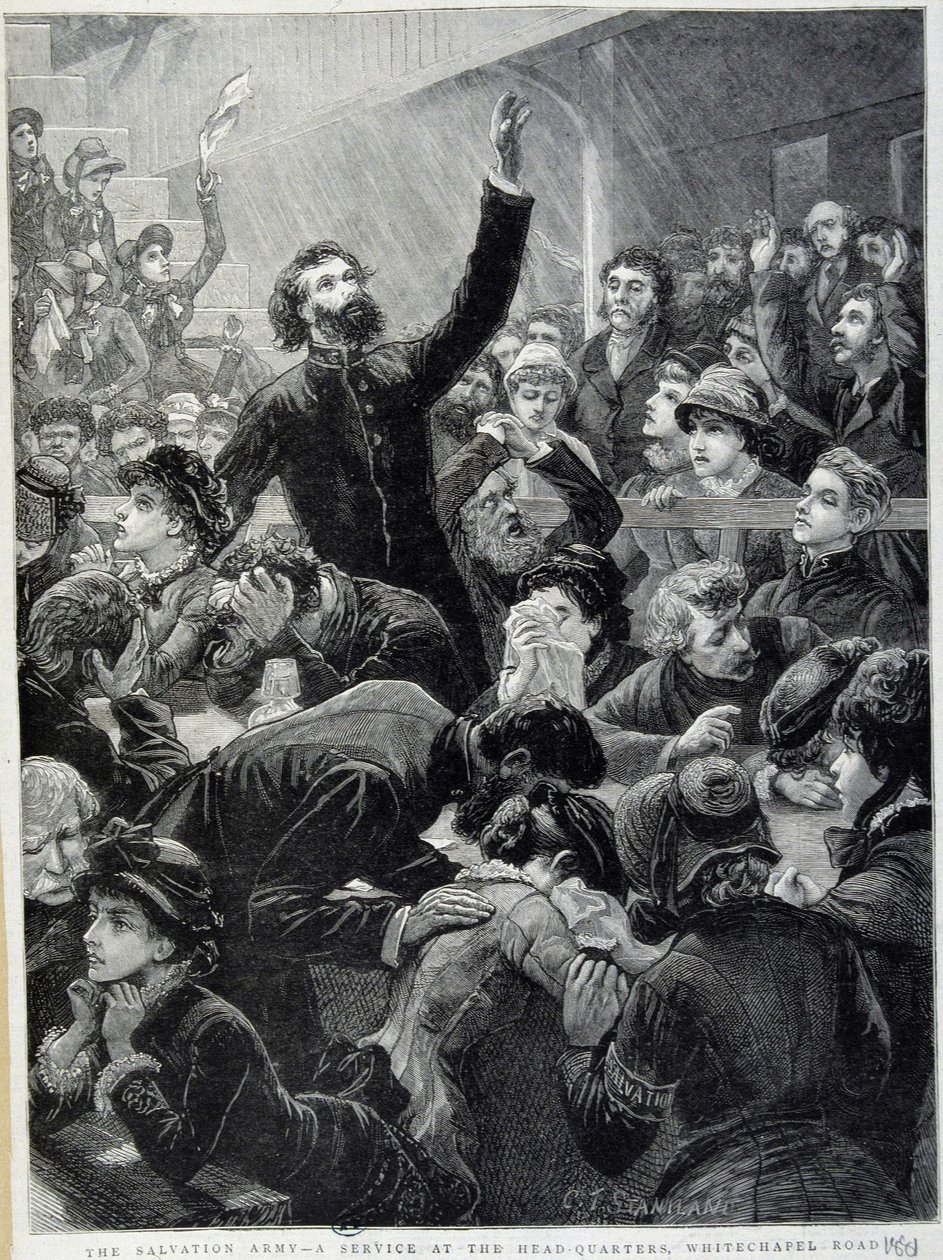 El Ejército de Salvación - Distribución en la sede de Whitechapel Road en 1881 de Unknown artist