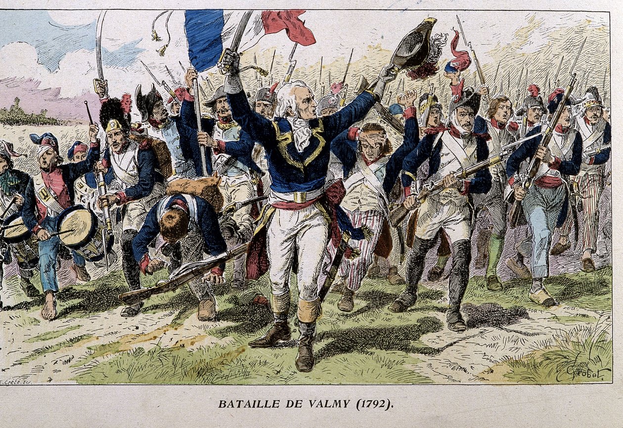 La Batalla de Valmy (1792) de Unknown artist