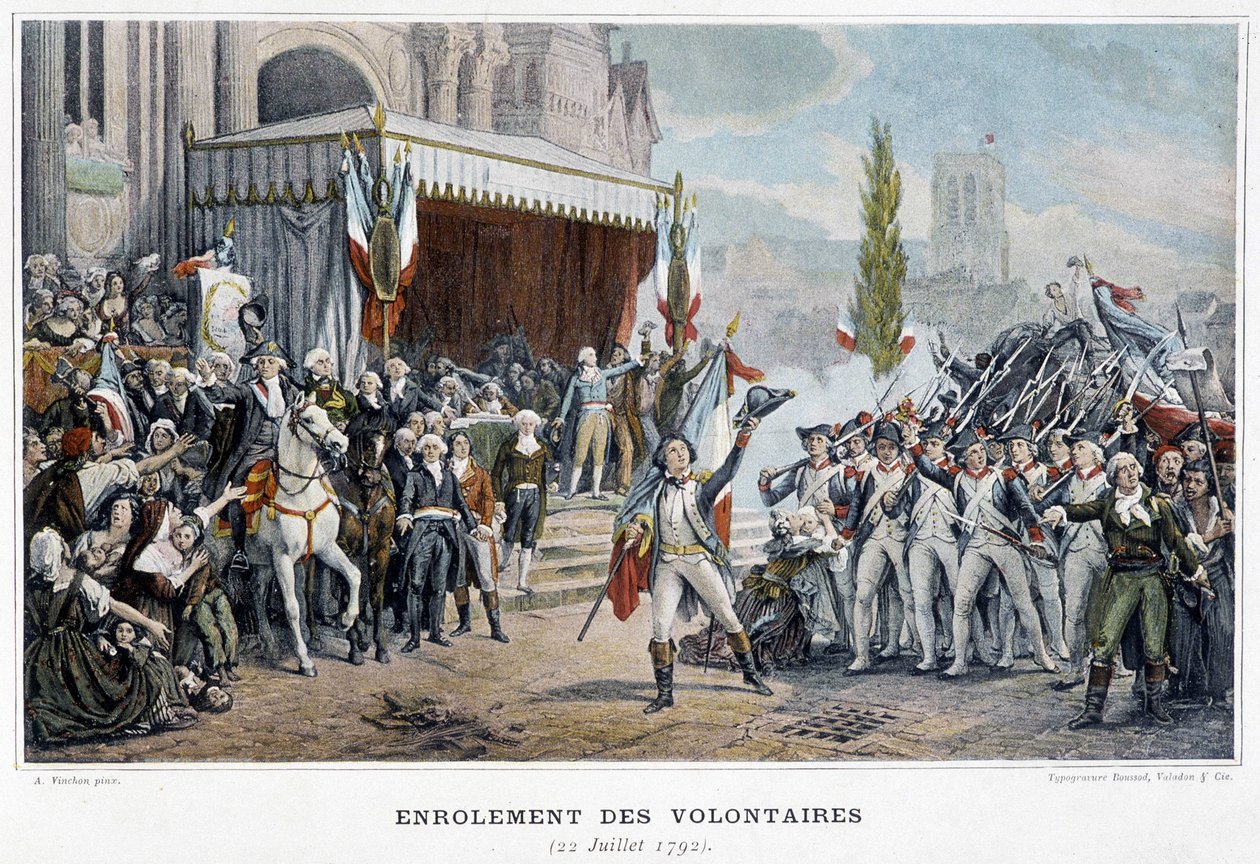 El enrolamiento de voluntarios, 22 de julio de Unknown artist