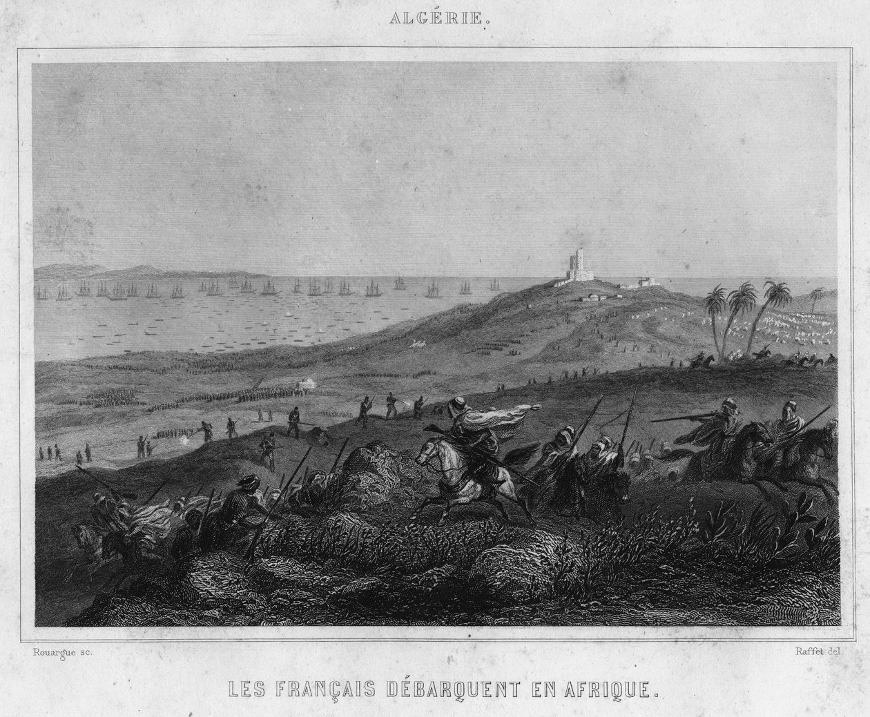 Los franceses desembarcaron en África de Unknown artist