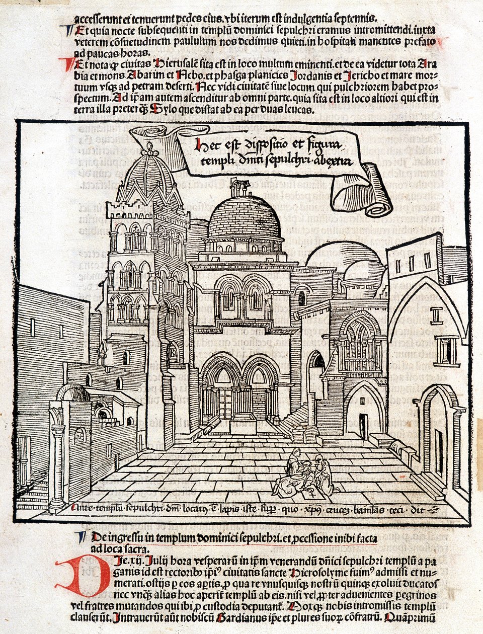 El Santo Sepulcro - en “The Holy Peregrinations” por Bernard de Breydenbach de Unknown artist