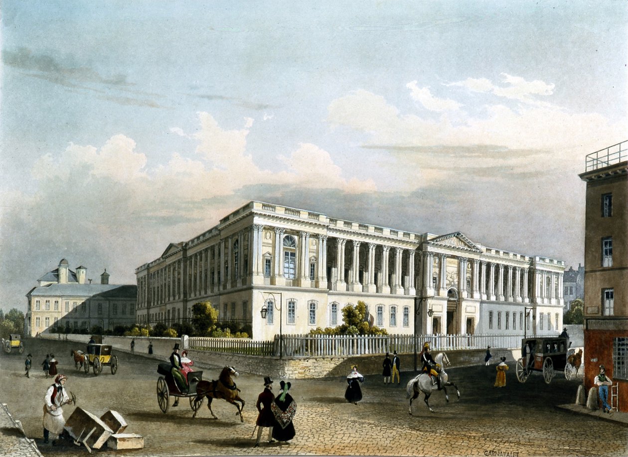 El Louvre hacia 1840 de Unknown artist