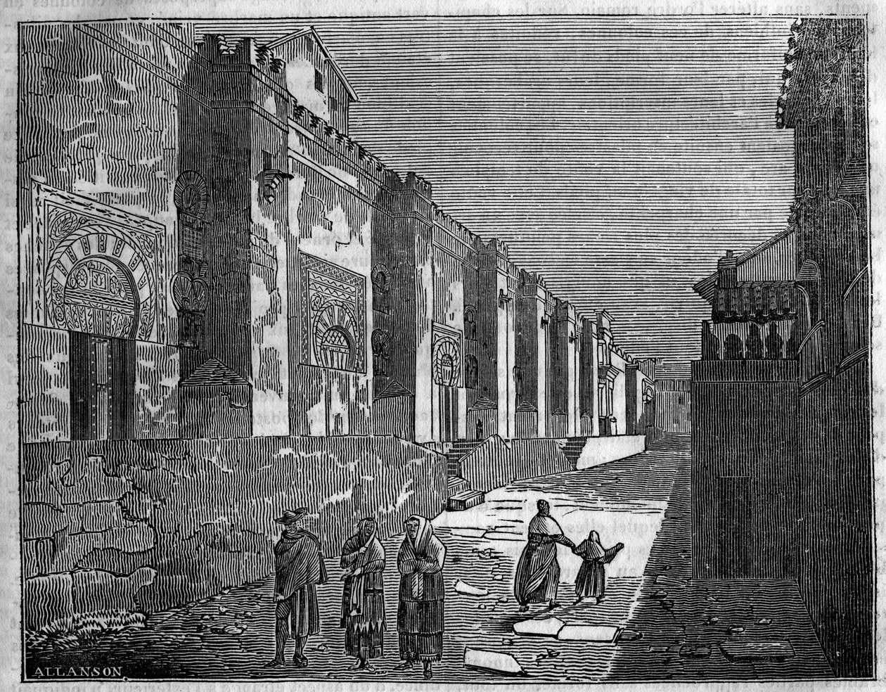 La Mezquita de Córdoba en España. Hoy la Catedral Cristiana de Unknown artist