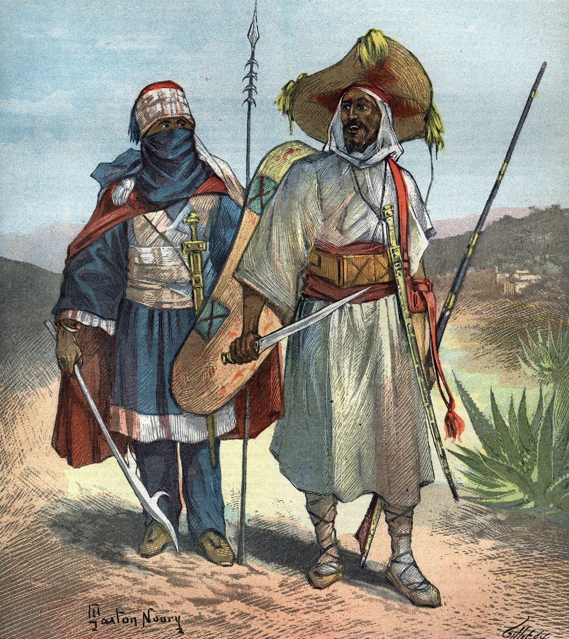 Los tuareg en 1892 de Unknown artist