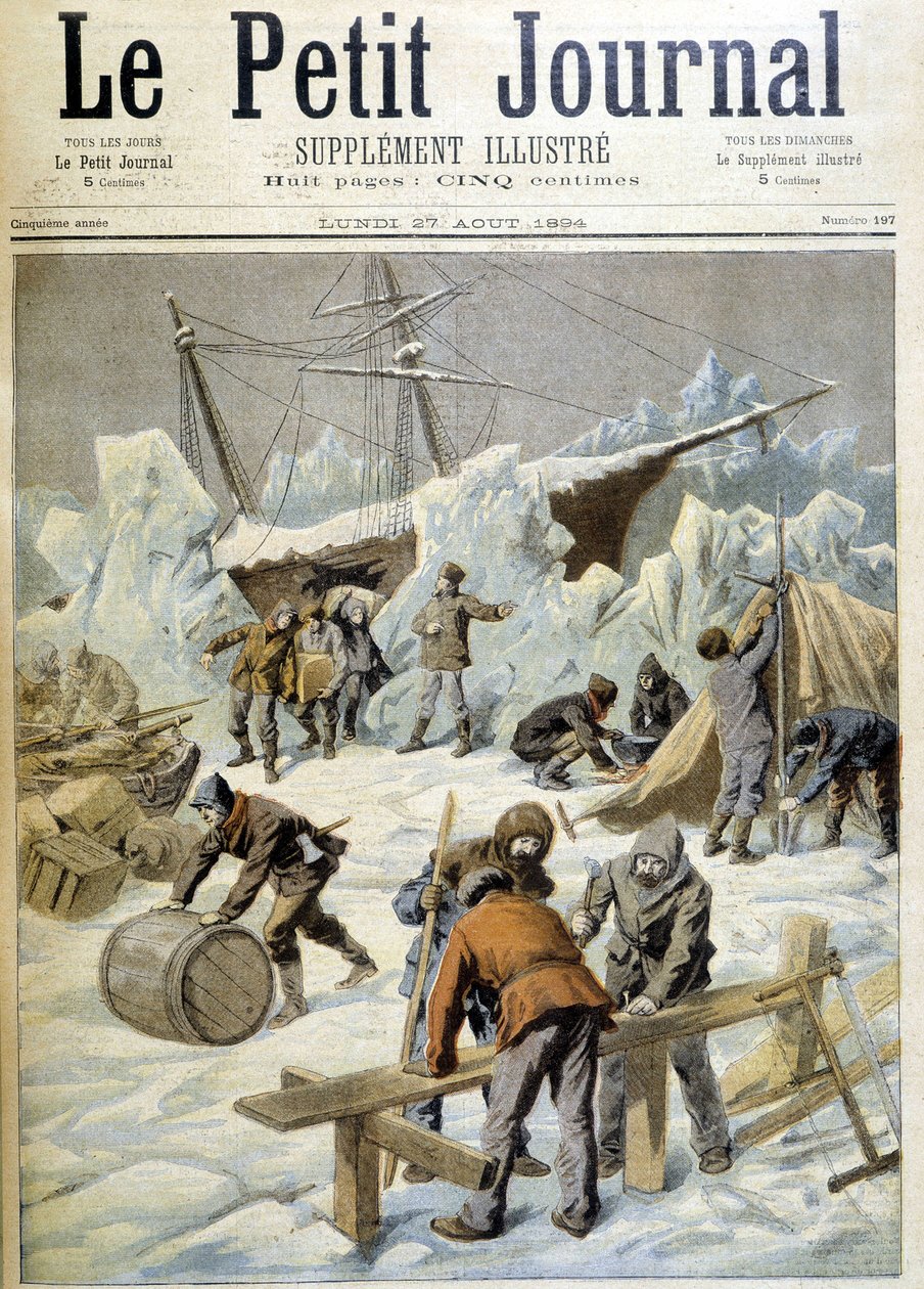 La Expedición Polar de Wellman: Campamento en el Hielo, “El Pequeño Diario”, 27/08/1894 de Unknown artist