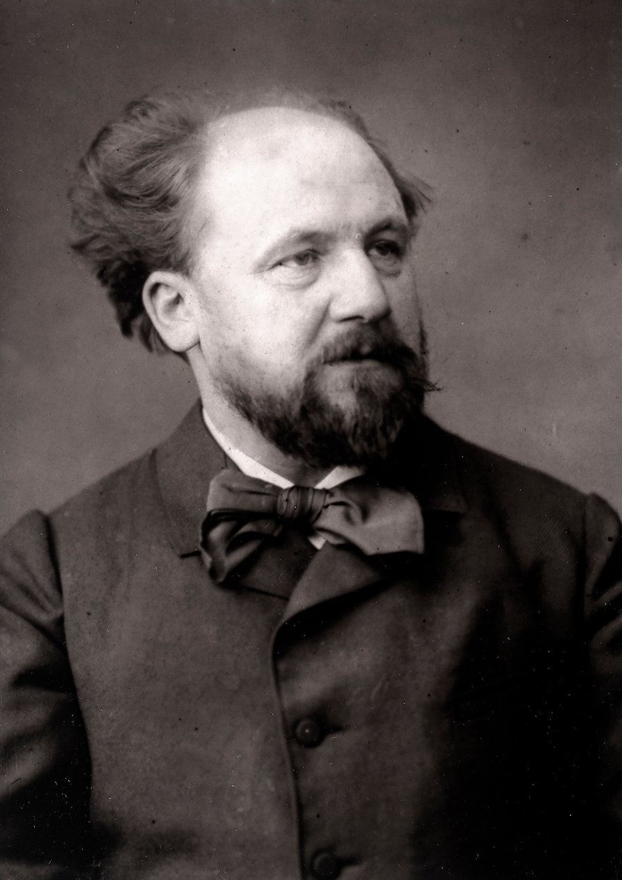 El artista Jean-Joseph Weerts retratado con motivo del Salón de París en 1883 de Unknown