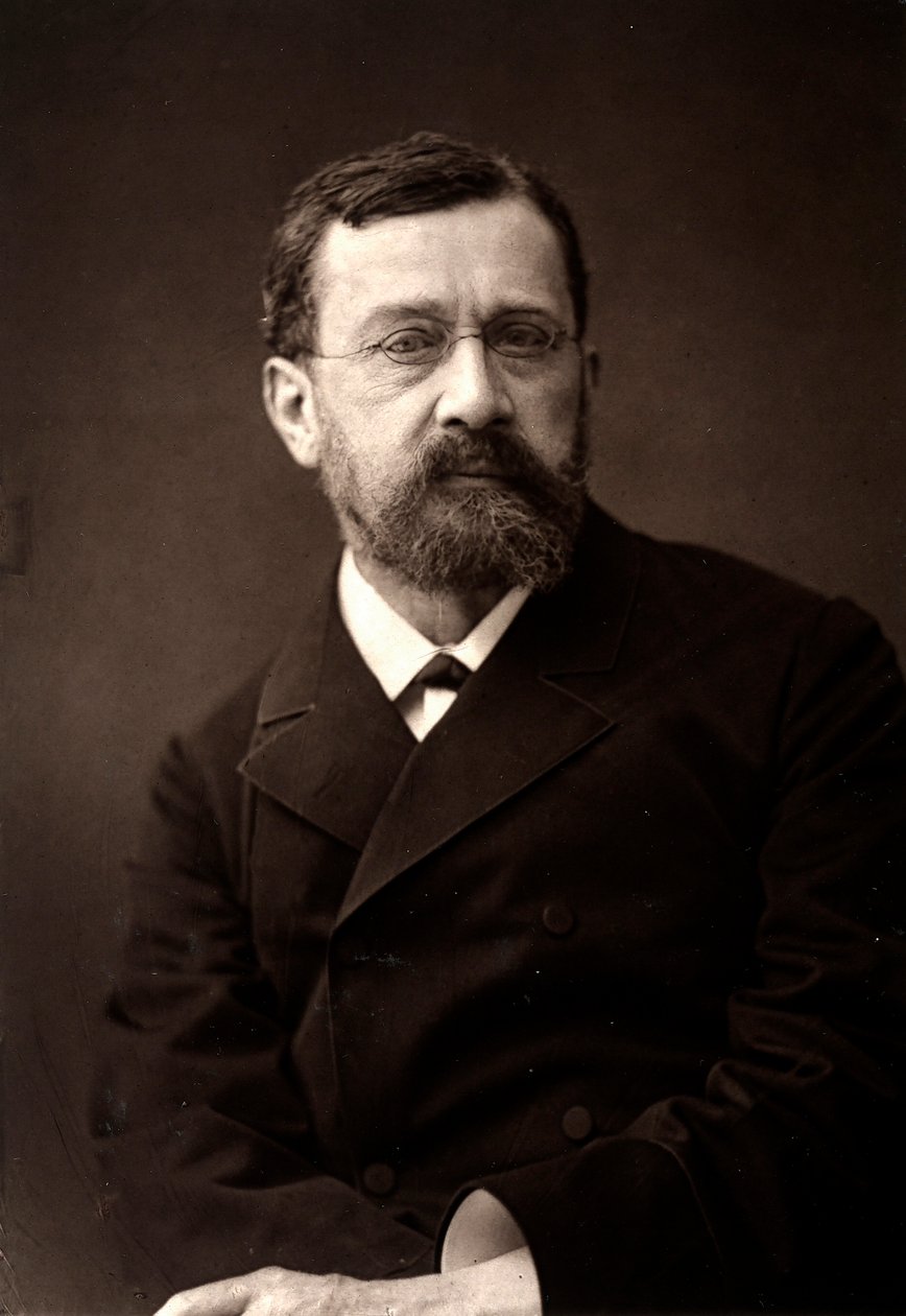 El artista Leon Barillot fotografiado con motivo del Salón de París de 1881 de Unknown
